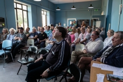6th June 2018: A packed house for our first ticketed event. “Can we borrow your airfield – The Air Tattoo at RAF Greenham Common 1973-1983” with Tim Prince